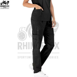 Nouvelle Arrivée Style Européen Blouse Médicale d'Infirmière Extensible à Col en V avec Poche Taille Moyenne pour l'Automne - Product Image 5