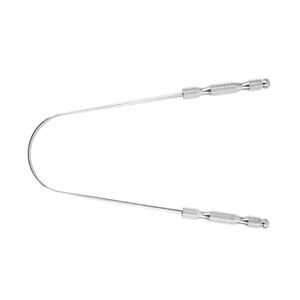 Anillo de Silicona con Agarre Antideslizante, Raspador de Lengua en Forma de U, Alambre de Acero Inoxidable Texturizado, Higiene Bucal, Eliminador de Bacterias y Mal Aliento - Product Image 3