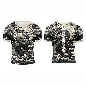 Custom Printed MMA Rash Guard Sublimation Long Sleeve <b>Compression</b> <b>Shirt</b> Performance Activewear Factory <b>Compression</b> <b>Shirts</b> <b>Mens</b> - Product Image 1