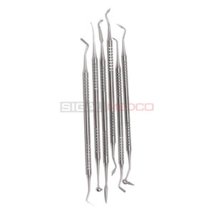 6 Pcs Dental Root Elevators Set Oral Surgery PDL Luxating Apical Elevator Kit Professional German Stainless Steel Manual CE - Product Image 1