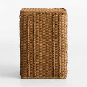 Tall Rattan Storage <b>Basket</b> Woven Organizer <b>Basket</b> <b>Large</b> Capacity Storage <b>Basket</b> For Laundry Living Room And Home Organization - Product Image 2