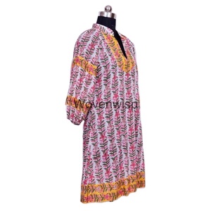 Vente chaude Vintage Floral Imprimé Vêtements Pour Femmes Longue Respirant Coton Partie Porter Robe Robes Décontractées Cadeau Pour Les Femmes Robe - Product Image 3