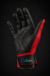 Guantes de Golf Rojos y Negros de Primera Calidad para Hombre, Profesionales, Transpirables, de Cuero Sintético, con Logotipo Personalizado, Antideslizantes, al por Mayor - Product Image 5