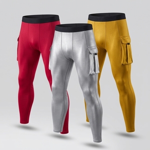 Pantalones de Compresión Deportivos para Hombre, Secado Rápido, Absorción de Humedad, Leggings para Correr y Gimnasio, Fabricante - Product Image 2