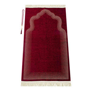 Alfombra de Oración Musulmana Plegable de Terciopelo, con Respaldo, Portátil, Grosor Personalizable, Ecológica, Regalo para Hajj y Umrah - Product Image 4