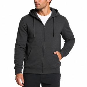 Mens soft zip hoodie created for warmth comfort and freedom of movement with a clean modern appearance for daily use OEM - Product Image 1