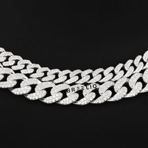 Collier et chaîne en argent sterling 925 avec diamants de laboratoire VVS testés au diamant, style Miami Cuban Link, Hip Hop Iced Out, pour hommes - Product Image 3