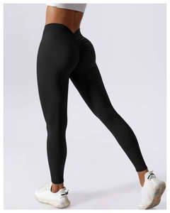 Leggings de fitness sans couture effet scrunch fessier motif nid d'abeille pour femme, idéal pour le yoga et l'entraînement brésilien - Product Image 3