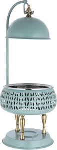 Luxury Round Hanging Chafing Dish <b>Silver</b> <b>Wire</b> Mesh Basket Stand Stainless Steel Soup Warmer with High Arch Hook Single Unit - Product Image 3
