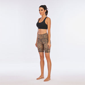 Shorts cyclistes taille haute personnalisés pour femmes, respirants, séchage rapide, extensibles, effet push-up fessier, couleur unie, décontractés, pour l'été et le sport, très tendance 100% - Product Image 5