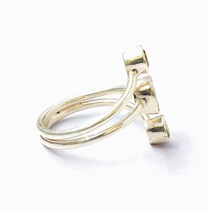 925 Silver Multishape <b>Peridot</b> <b>Ring</b> Minimalist Gemstone <b>Ring</b> for Unisex Wear Everyday Wear Wholesale Jewelry - Product Image 3