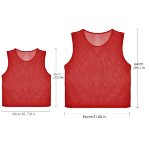 Lightweight Men's Soccer <b>Training</b> <b>Bib</b> Short Sleeve Summer Vest with Fast Drying Fabric and Loose Fit - Product Image 6