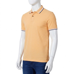 Polo de golf en tissu coton/spandex à prix de gros - Polo décontracté respirant à manches courtes pour homme - Product Image 5