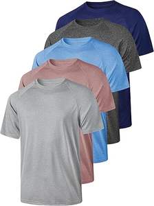 T-shirts de sport pour hommes, à séchage rapide, pour la course à pied, la gym, les entraînements, manches courtes - Product Image 3
