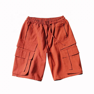 Shorts cargo pour homme personnalisés, multi-poches, streetwear, coupe ample, en coton, décontractés, shorts utilitaires, shorts de mode d'été - Product Image 2
