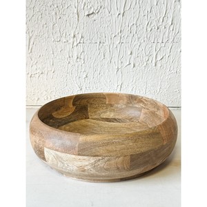 Tazón para Servir Hecho a Mano en Madera de Mango - Acabado Marrón Envejecido |   Venta al por mayor - Product Image 1