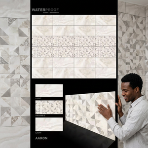 Azulejo Cerámico de 30x60cm 12x24 300x600mm para Producción en Fábrica, Diseño de Paredes Interiores, Azulejo Decorativo de Porcelana para Cocina, Mosaico - Product Image 2