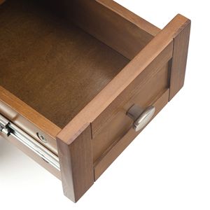 Light Golden Brown Warm Shaker Narrow <b>Side</b> Table Coffee Tables - Product Image 3