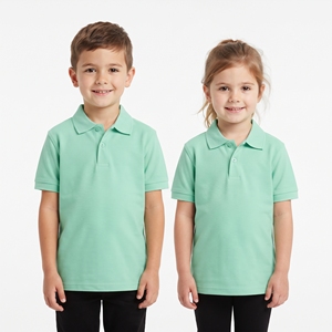 Camiseta Polo Lisa de la Mejor Calidad para Niños, Tops Informales Unisex para Niños, Cuello Clásico de Manga Corta, Ropa de Punto Informal al por Mayor - Product Image 1