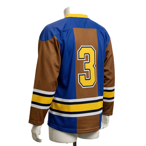 Camiseta Deportiva de Malla para Hombre, Camiseta de Hockey sobre Hielo, Camiseta de Entrenamiento para Campo de Hielo, Camiseta de Hockey de Manga Larga - Product Image 3