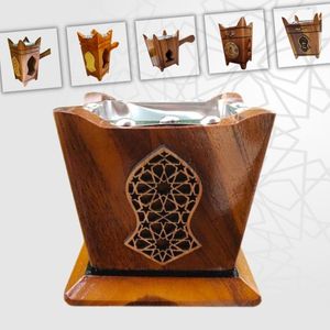 Quemador de Incienso de Madera Hecho a Mano con Rejilla Metálica Superior, Soporte para Aromaterapia de Sándalo, Uso en Todas las Estaciones, Soporte Aromático - Product Image 4