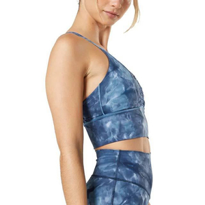 MASGAM SPORTS Women's Workout Sports <b>Bra</b> Spandex/Nylon Eco-Friendly Seamless Breathable Quick Dry Front Logo Medium Support - Product Image 3