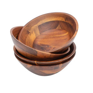 ชามเสิร์ฟสลัดไม้ทำมือดีไซน์หรูหราทันสมัยปรับแต่งได้สำหรับปาร์ตี้ - Product Image 5