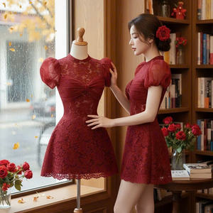 เดรสผู้หญิงสุดหรู แขนสั้น ดีไซน์ลงตัวทั้งความสง่างาม ความสบาย ทั้งแบบลำลองและเป็นทางการ เหมาะสำหรับหลากหลายโอกาส ผ้าไหมแม็กซี่ - Product Image 5