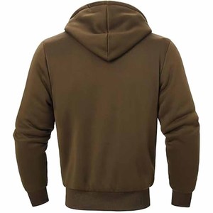 Sweat à capuche unisexe personnalisé pour homme, en polaire, avec fermeture éclair, décontracté, uni, ample, teint, broderie 3D, écologique, respirant, coupe-vent - Product Image 4