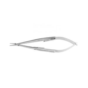 Castroviejo Micro Needle Holder 18.5cm/20cm Straight/Curved Lock Steel Manual Surgical <b>Instrument</b> CE Certified By Grip Surgical - Product Image 5