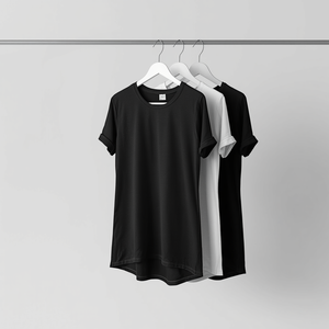 T-shirt long ajusté pour femme en coton extensible, haut décontracté et tendance avec personnalisation OEM ODM - Product Image 6
