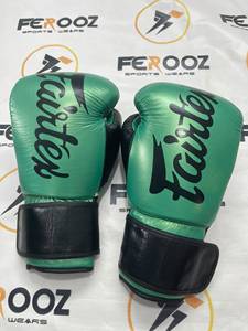 Guantes de Boxeo Profesionales Fairtex OEM Personalizados de Primera Calidad en Verde y Negro para Sparring, Juego para Adultos - Product Image 1