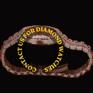 Reloj de Lujo con Diamantes de Imitación para Hombre, Estilo Hip Hop, de Acero Inoxidable, Disponible a Precio de Mayoreo - Product Image 3