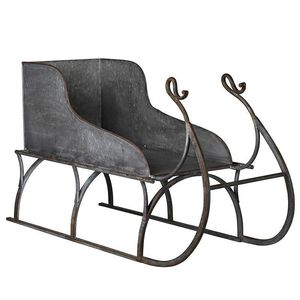 Hot Arrival Christmas Decorations <b>Vintage</b> Galvanized Iron Christmas Sleigh for Christmas <b>Ornaments</b> Decorations - Product Image 5