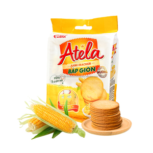 HALAL ATELA CORN CRISP CRACKERS 228g Collation faible en gras au goût sucré et salé Texture croustillante Sachet emballé Bon goût Pas cher - Product Image 4