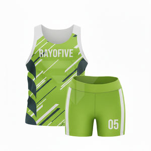 Traje de Carrera de Maratón de Poliéster de Secado Rápido, Uniforme de Atletismo OEM, Precio de Fábrica, Uniforme de Equipo Personalizado - Product Image 4