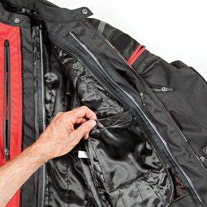 Vestes de moto personnalisées en tissu coupe-vent et imperméable pour l'été et l'hiver, vêtements de moto pour le tourisme, protection de niveau 1, polyester/nylon - Product Image 4
