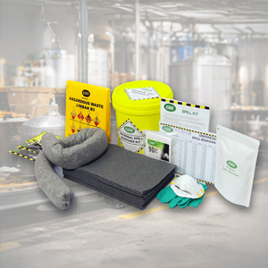 15L Universal Spill Kit with Pail | Industrial Small Spill Control Kit for Oil, Water & Chemical Absorbent - Product Image 1