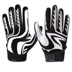 Gants de football américain haut de gamme |   Équipement d'équipe avec paume adhésive haute performance |   Fabricant en gros - Product Image 1