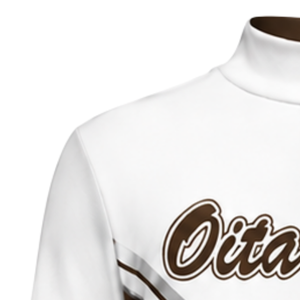 Jersey Deportivo Sublimado Marrón y Blanco de Manga Larga para Animadoras, Ropa Deportiva para Equipos, Entrenamiento, Práctica, Competencia, Uniforme de Juego - Product Image 5