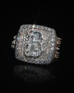 <b>Iced</b> Out VVS1 Moissanite Letter <b>Ring</b> Hip Hop Jewelry Custom Bust Down Rapper <b>Ring</b> Mens Bling Statement <b>Ring</b> Personalized Gift - Product Image 5