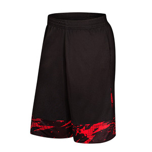 Men's Black Mesh Basketball Shorts With Purple Print Elastic Waist Breathable Sport Wear Regular Fit All Seasons - Product Image 6