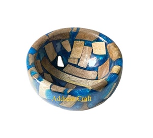 Tazón de fruta de madera y resina de diseño único, vajilla, tazón de mesa de comedor, uso de restaurante de Hotel, proveedor de fábrica, cuencos de melamina para servir - Product Image 1