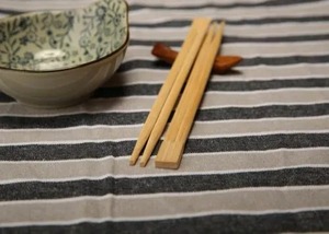 Wooden Round <b>Chopsticks</b> Smooth Surface <b>Reusable</b> Flatware for Asian Dinners - Product Image 6