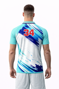 เสื้อโปโลชายปรับราคาได้ ผ้ากันยับ คุณภาพพรีเมียม ระบายอากาศได้ดี น้ำหนักเบา พิมพ์ลายแบบซับลิเมชั่น พร้อมปรับแต่งได้อย่างเต็มที่ - Product Image 3