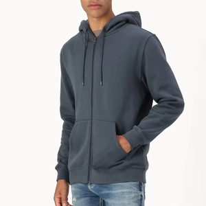 Sudadera con Cremallera para Hombre de la Mejor Calidad, con Logotipo Personalizado Impreso, Diseño Bordado, Patrón Sólido, Ajuste Cómodo, 100% Algodón con Detalles Bordados - Product Image 1