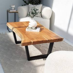 Table basse Vandana Astra Flux Light en bois d'acacia pour salon moderne et décoration contemporaine - Product Image 5