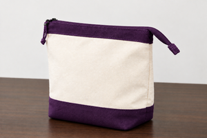 Eco Friendly Handmade Cotton Canvas <b>Mini</b> Cute Coin Purse Cosmetic <b>Pouch</b> Zipper Makeup Storage Organizer Bag Red White - Product Image 6