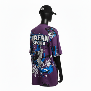 Camiseta Extra Grande para Mujer, Poliéster Premium GSM, Suave y Transpirable, Sublimación, Logotipo Personalizado, Ropa Urbana, Camisetas Extra Grandes de Algodón para Mujer - Product Image 5