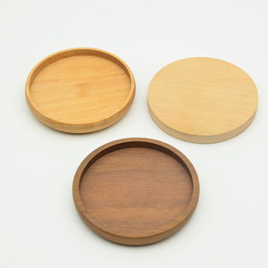 REHMAN CRAFT Custom Handmade Beech <b>Walnut</b> Wood <b>Coffee</b> Cup Coaster Set Natural Wood Epoxy Resin Inlay Design for Home Kitchen - Product Image 2